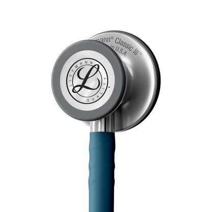 Estetoscopio Littmann Classic III, 5623C, Tubo azul caribe, Acabado tubo satinado, Campana acero inoxidable